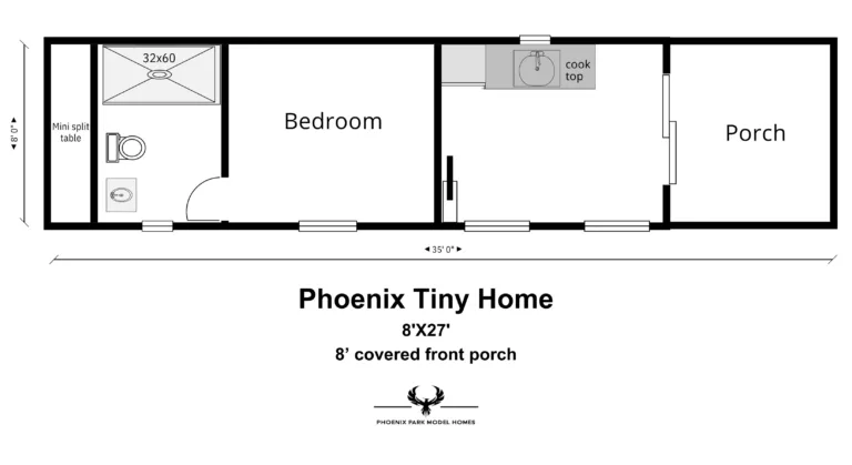 Phoenix tiny home - Floor Plan